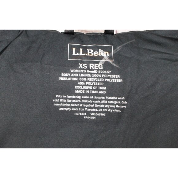 LL Bean Mountain Classic Puffer Coat Black Size XS - Picture 7 of 10